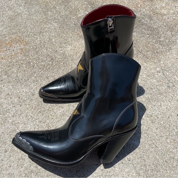 Golden Goose Black Nora Leather Cowboys boots - Picture 2 of 13